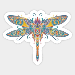 Beautiful Artistic Dragonfly Sticker